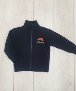 Felpa garzata pesante - full zip - 100% cotone