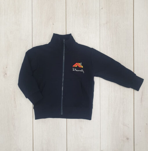 Felpa garzata pesante - full zip - 100% cotone