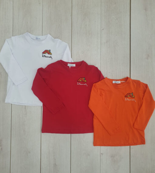 T/shirt manica lunga - 100% cotone