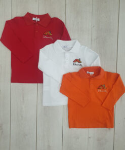Polo manica lunga - 100% cotone